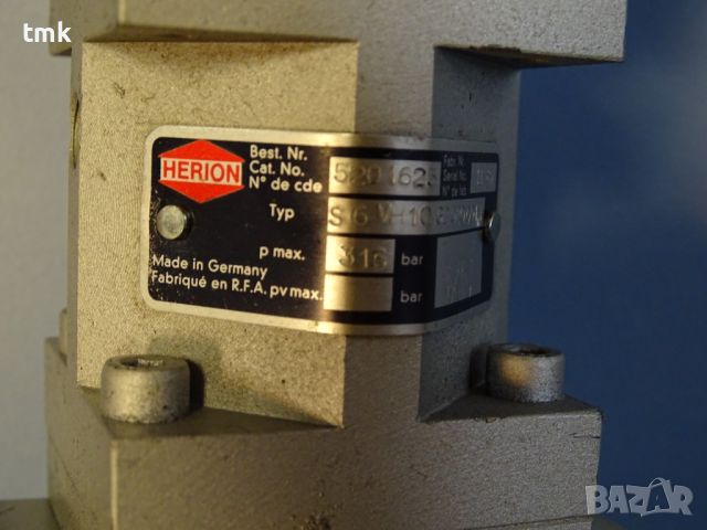 Хидравличен клапан Herion S6VH10G20200011/Herion MRU6HVG3001100 24VDC, снимка 8 - Резервни части за машини - 45239618