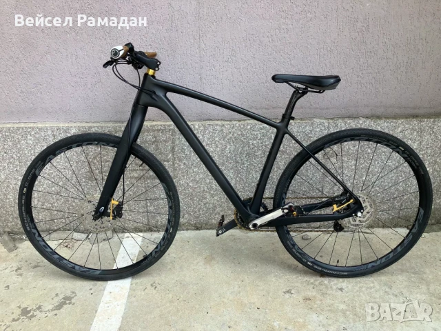 Фитнес велосипед Carbon, 49см, 2х10, XTR монтаж, снимка 2 - Велосипеди - 51172314