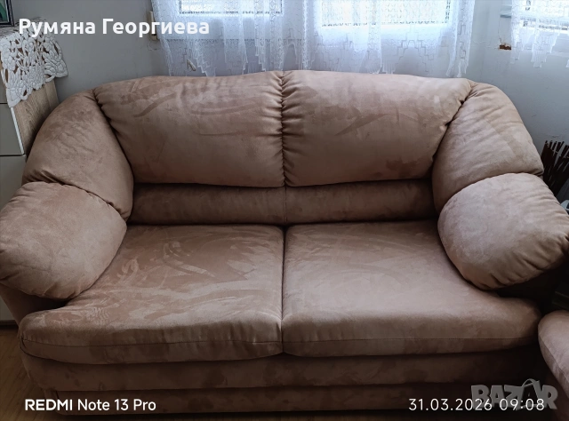 Диван двойка,почти нов, снимка 2 - Дивани и мека мебел - 54035990