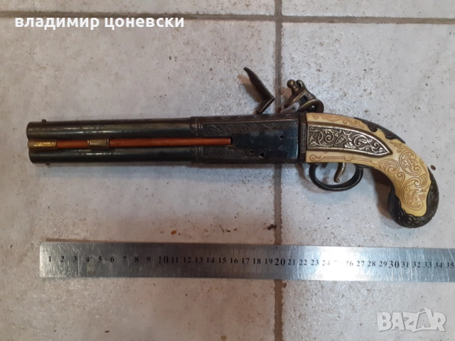 Красив кремъчен пистолет,пищов,оръжие, снимка 4 - Колекции - 52327561