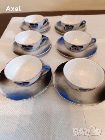 Оригинален чешки костен порцелан сервиз кафе, снимка 2 - Сервизи - 50060464