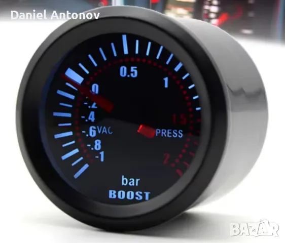 Буустметър boostmeter бустметър 52мм audi vw seat bmw, снимка 1 - Аксесоари и консумативи - 49500383