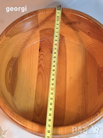 голяма дървена купа 32/2, снимка 6 - Аксесоари за кухня - 53064896