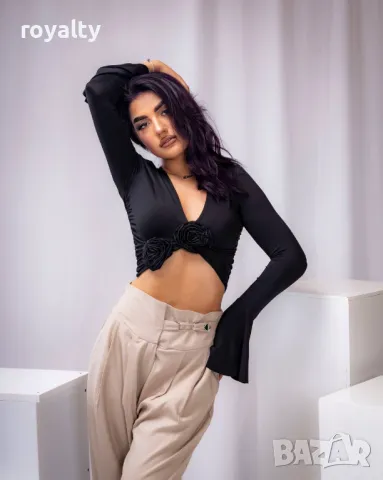 Бял дамски панталон , снимка 5 - Панталони - 49702876