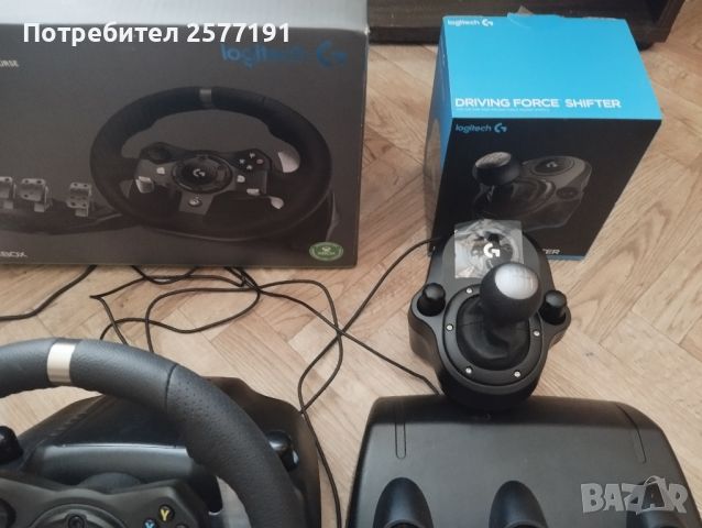 Волан Logitech G920 + shifter , снимка 2 - Джойстици и геймпадове - 46767149