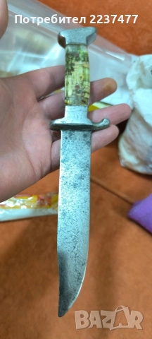 стар български нож соц , снимка 2 - Ножове - 52565796