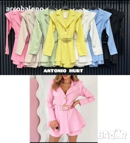 Дамска рокля-гащеризон YASMINA с колан, 7цвята , снимка 7 - Гащеризони - 53408215