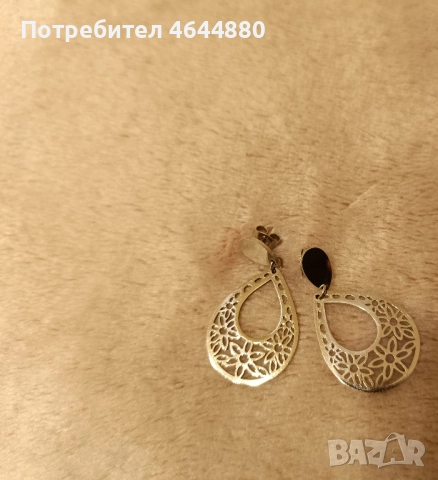 Дамски обеци от неръждаема стомана , снимка 2 - Обеци - 52343536
