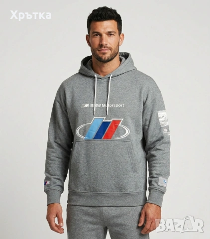 Puma BMW M Motorsport Street Hoodie - Оригинален мъжки суитшърт р-р L