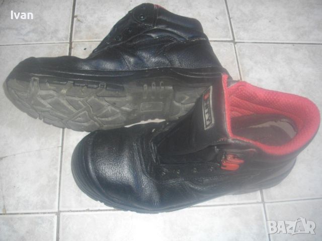 Български Работни Боти Обувки Високи от Естествена Телешка Кожа №45-UNITY-VIKING-T-ОТЛИЧНИ, снимка 4 - Мъжки боти - 45636219
