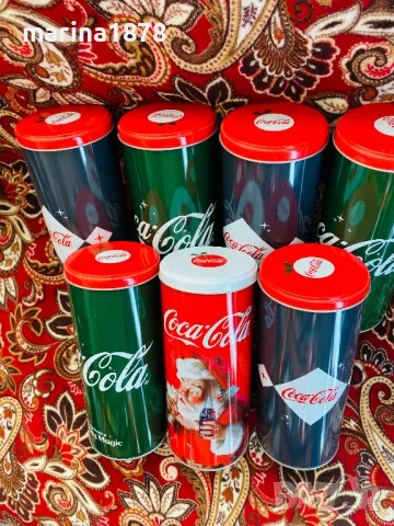 Нови оригинални зимни големи метални кутии на Coca Cola Кока кола, снимка 1 - Кутии за храна - 48376852