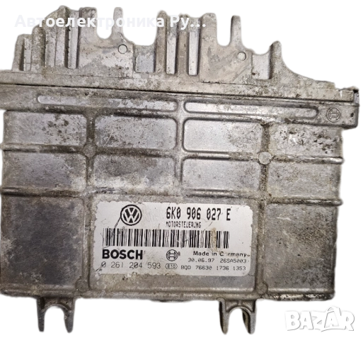 компютър SEAT CORDOBA IBIZA INCA VW POLO CADDY 1.4 ,6K0906027E, 6K0 906 027 E, BOSCH, 0261204593