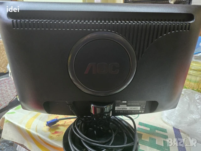 LCD AOC монитор плосък екран, снимка 2 - Монитори - 51036291