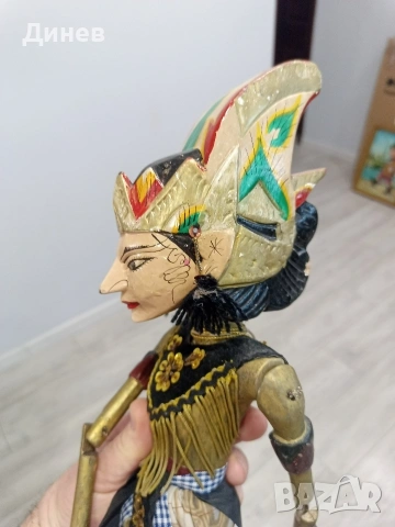 автентична колекционерска кукла wayang golek от остров ява, снимка 12 - Колекции - 53604963