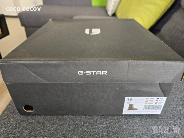 G-Star Raw Боти цвят Каки, снимка 7 - Дамски боти - 52720023
