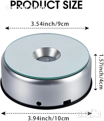 Въртяща се стойка за дисплей, осветителна основа, цветна стойка за чаши, въртяща се чаша, снимка 3 - Други стоки за дома - 53697282