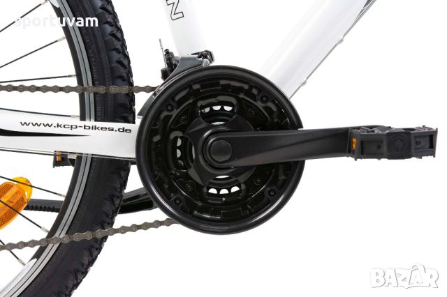 Дамски планински велосипед KCP BELLA WHITE 26'' - Бял | 21 скорости | Дискова спирачка, снимка 5 - Велосипеди - 45453035