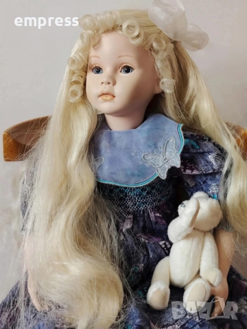 Намалена Порцеланова кукла Pauline , снимка 7 - Колекции - 52143630