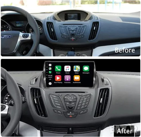 Мултимедия за Ford, Kuga, Escape, C-max, 2013-2017, Android, година, FORD, навигация, 2DIN, Андроид, снимка 4 - Аксесоари и консумативи - 49779877