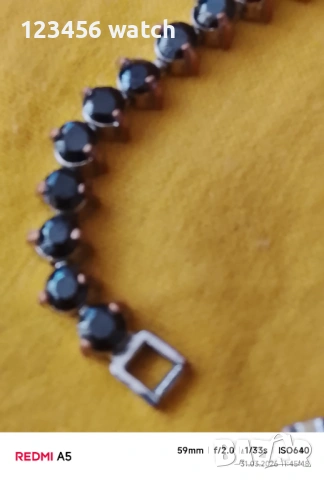 Красива тенис гривна със естествени камъни, снимка 10 - Антикварни и старинни предмети - 54037980