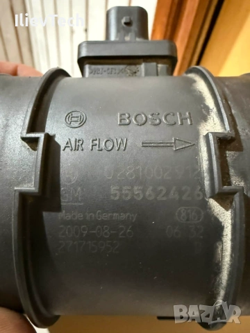 Дебитомер Opel Insignia 2.0 CDTI 0281002912 55562426, снимка 2 - Части - 54282959