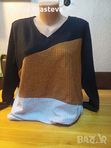 Блузка с дълък ръкав XL