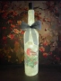 Коледна декупаж бутилка с LED, снимка 5