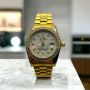 Часовник Rolex Datejust бял златен камъни реплика, снимка 1