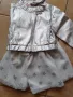 Детски комплект със сребристо яке и сива поличка, снимка 1