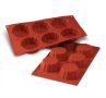 6 широки къдрави кошнички за мъфини тарталети силиконов молд форма кексчета , снимка 1 - Форми - 45132946