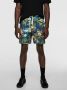 Мъжки плажни шорти с флорална апликация Zara, 97% памук, 3% еластан, L, снимка 1 - Други - 45675452