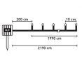 200 соларни LED светлини с програма и светлинен сензор 19.9m - топло бяло, снимка 2