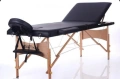 Двусекторна дървена козметична масажна кушетка - бял и черен цвят, снимка 12