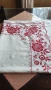 Ленена покривка за маса с ръчна бродерия, снимка 6