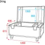 Кейс Showtec Case for 8x Sunstrip LED, снимка 5