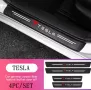 Стикери за прагове и задна броня марка Тесла Tesla, снимка 11