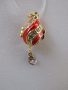 Фино дамско колие с висулка- Яйце Фаберже, ново, снимка 6