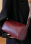 Черна или червена чантичка през рамо с една преграда , снимка 4