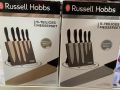 Блок за кухненски ножове от 5 части / Russell Hobbs Ножове / Ножове с Магнитна Дъска