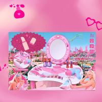Детска тоалетка с огледало, масичка и аксесоари Б А Р Б И, снимка 3 - Други - 45544969