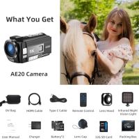 Нова Видеокамера ORDRO AE20 5K - Full HD, IR Светлина, Дистанционно, снимка 2 - Камери - 45286111