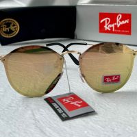 Ray-Ban RB3574 Blaze Round дамски мъжки слънчеви очила унисекс сини огледални, снимка 4 - Слънчеви и диоптрични очила - 45484066