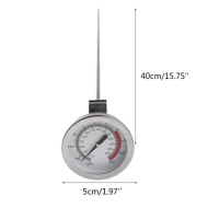 Термометър с дълга сонда 40 см за зидана пещ, камина и други, снимка 2 - Барбекюта - 44940370