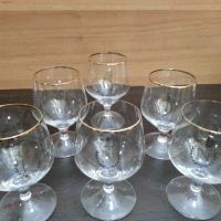 Ретро стъклени чаши за коняк Наполеон , снимка 5 - Антикварни и старинни предмети - 45906325