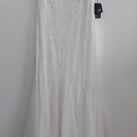 Adriana Papell официална бяла рокля , снимка 1 - Рокли - 45445250