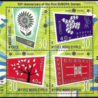Кипър 2006 50 г. марки Европа CEПT Блок (**), MNH, чист, снимка 1 - Филателия - 45490106