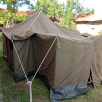 Военна офицерска палатка с гумиран под, снимка 2 - Екипировка - 45545295