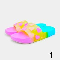 Цветен коктейл: Дамски плажни чехли с ярък и многоцветен стил, снимка 2 - Джапанки - 45351923