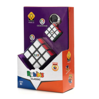 Комплект оригинален Рубик куб 3x3x3 & Ключодържател - С цветни пластини, снимка 7 - Игри и пъзели - 44996874