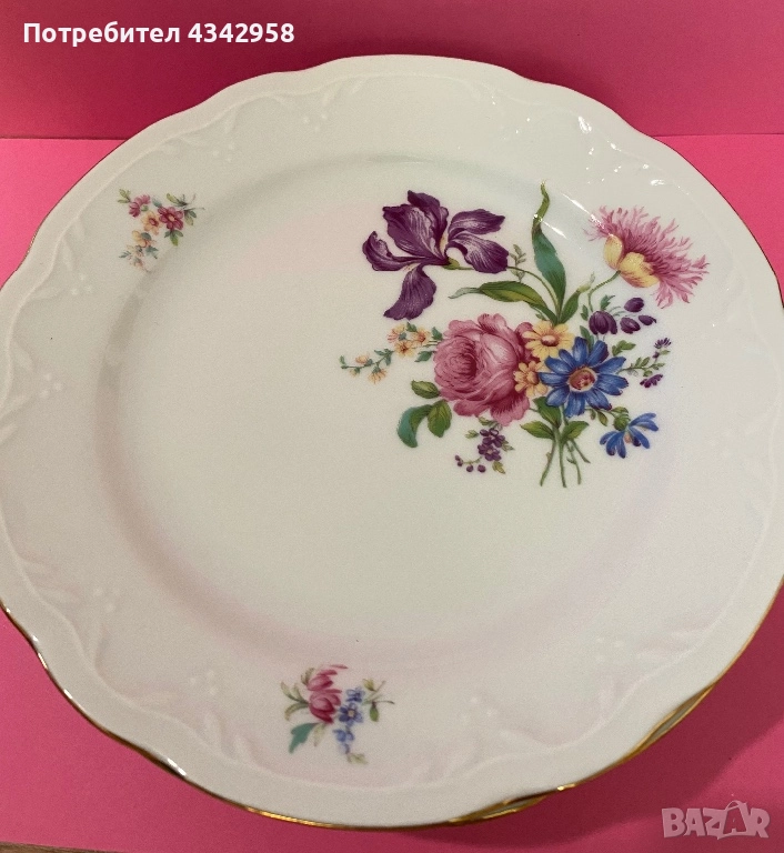 Kahla. Germany. 1960-те.Комплект от порцеланови чинии., снимка 1